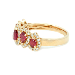 Crown Ruby & Diamond Ring