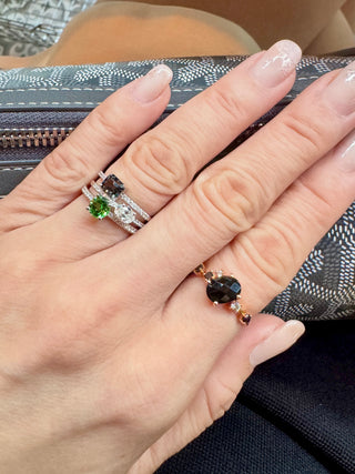 Amour Tsavorite & Diamond Ring