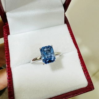 Cushion Ceylon Sapphire Ring