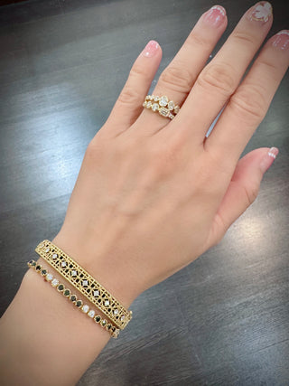 3.5mm Black & White Diamond Tennis Bracelet