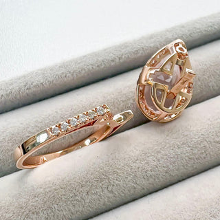 Teardrop Pink Morganite & Diamond Two-Way Ring & Pendant