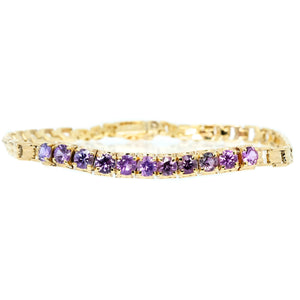 Mystic Violet Purple Sapphire Bracelet