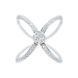 Eternal Loop Diamond Cluster Ring