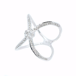 Eternal Loop Diamond Cluster Ring