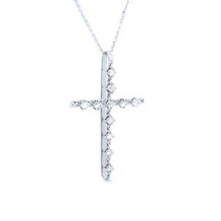 Chain Link Diamond Cross