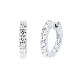 16mm Inside Out Micro Pave Diamond Huggies