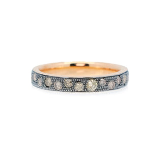 Iced Out Chocolate Diamond Eternity Band