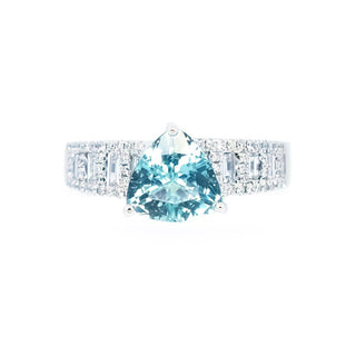 Pastel Seafoam Tourmaline & Diamond Ring