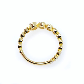 Bubble Bezel Oval & Round Diamond Band