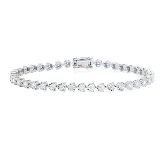 1.14CT Three Prong Diamond Tennis Bracelet