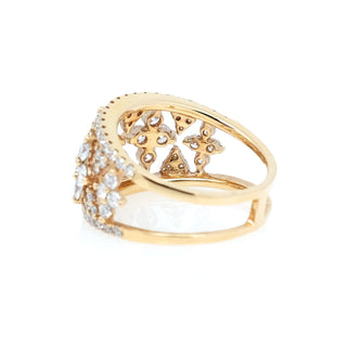 Victorian Style Diamond Clover Ring