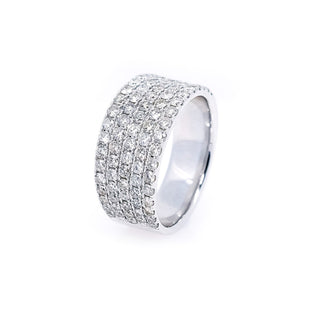 5 Row Pave Diamond Band