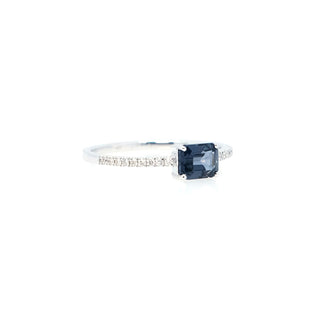 Amour Blue Grey Spinel & Diamond Ring