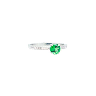 Amour Tsavorite & Diamond Ring