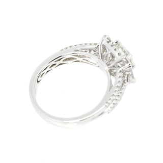 Art Deco Style Diamond Halo Ring