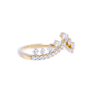 Tiara Diamond V Shaped Band