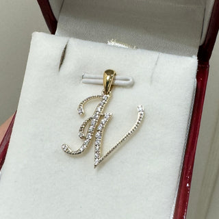 Personalized Diamond Initial Pendant