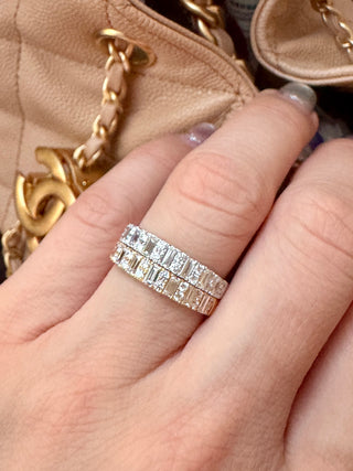 3.5mm Baguette & Round Diamond Band