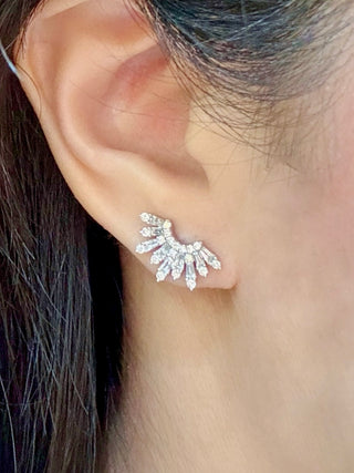 Sunburst Diamond Earrings