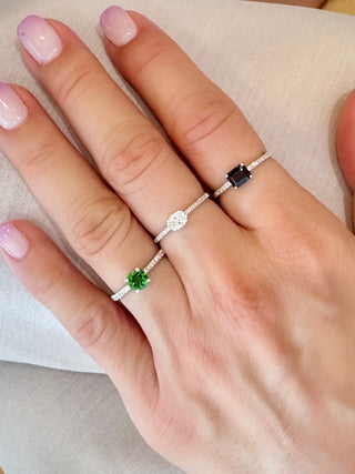 Amour Tsavorite & Diamond Ring