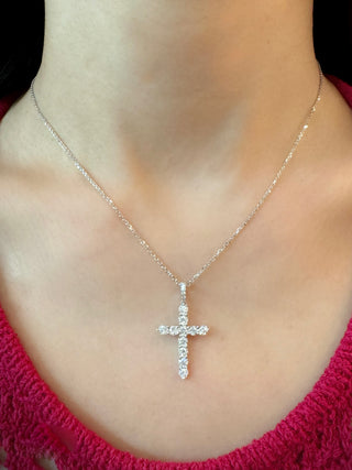 Diamond Cut Bezel Diamond Cross