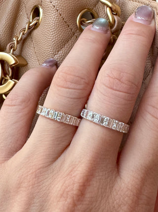 3.5mm Baguette & Round Diamond Band