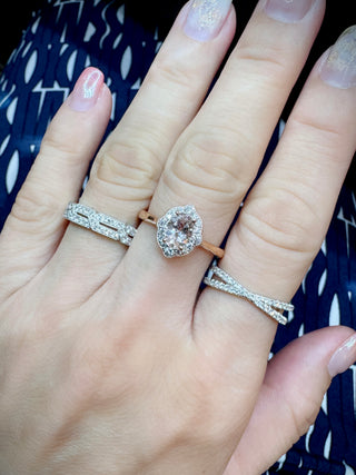 Art Deco Mini Diamond Band - Johnny Jewelry