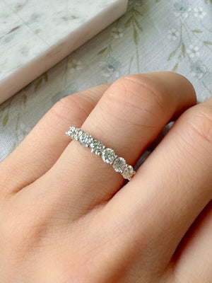 3mm Shared Prong Diamond Ring