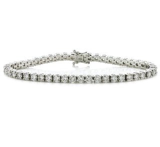 3.40CT TW 4mm Diamond Tennis Bracelet