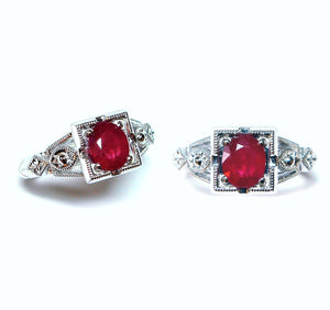 Antique Ruby Engagement Ring - Johnny Jewelry