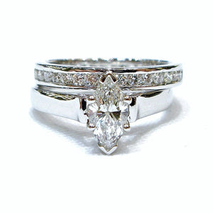 Classic Marquise Bridal Set - Johnny Jewelry