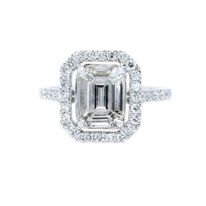 Diva Mosaic Emerald Cut Diamond Ring