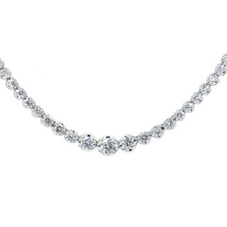 6.50CT Graduated Diamond Tennis Choker Necklace