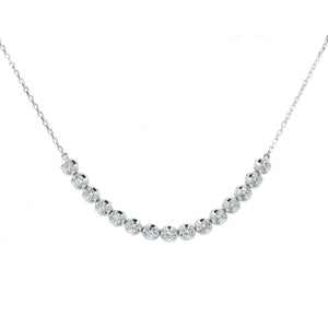 Curved Flexi Link Diamond Necklace