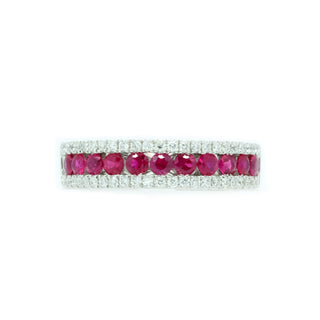 Ruby & Diamond Anniversary Ring