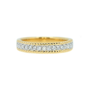 4mm Two Tone Diamond Rope Band