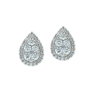 3-in-1 Teardrop Diamond Cluster Earrings & Jackets