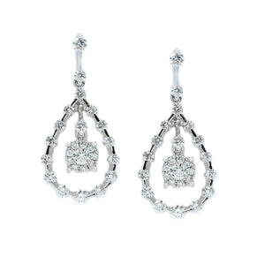 Raindrop Diamond Earrings - Johnny Jewelry