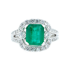 Luna Emerald & Diamond Ring - Johnny Jewelry