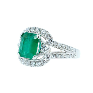 Luna Emerald & Diamond Ring - Johnny Jewelry