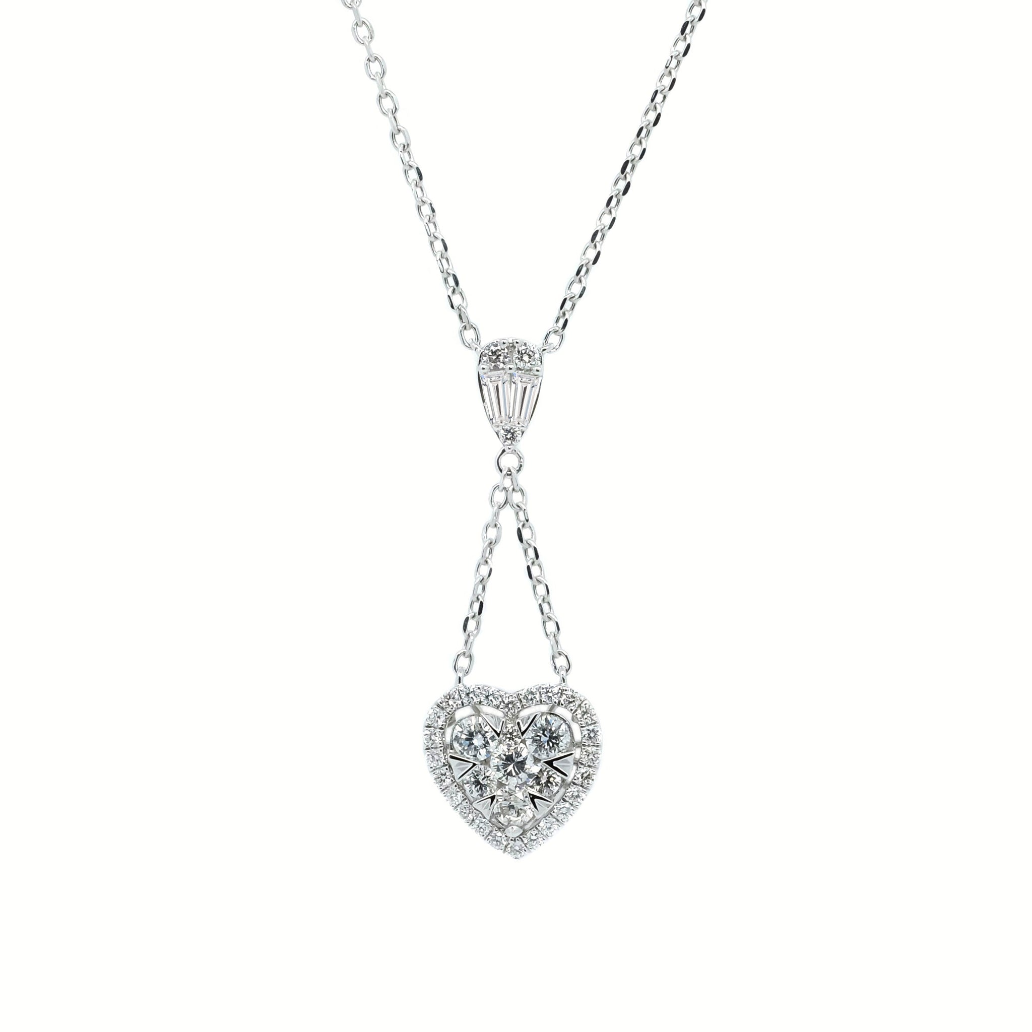 Starlette 7 Diamond Drops Necklace - Johnny Jewelry