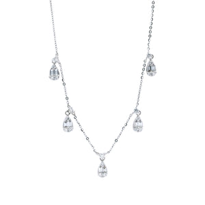 Starlette Diamond Drop Necklace