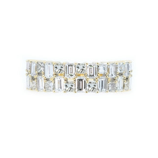 6.5mm Geometric Baguette & Princess Cut Diamond Ring