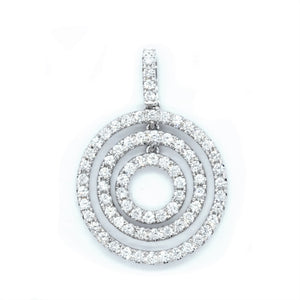 Trio Diamond Circles Pendant - Johnny Jewelry