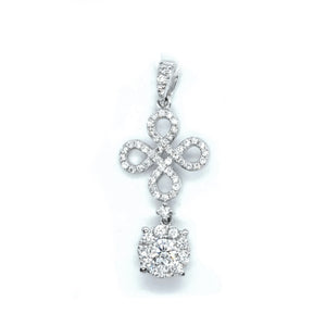 Eternity Knot Diamond Pendant - Johnny Jewelry