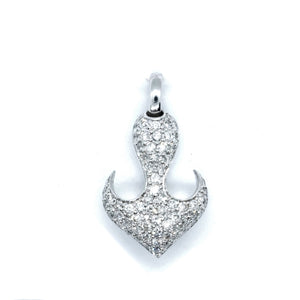 Diamond Anchor Pendant - Johnny Jewelry