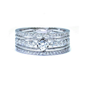 Lacy Multi Band Diamond Ring - Johnny Jewelry