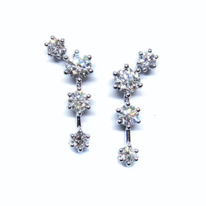 Shooting Star Diamond Earrings - Johnny Jewelry