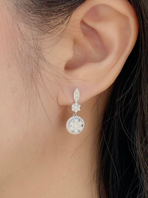Trilogy Diamond Earrings - Johnny Jewelry