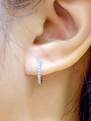 Diamond Huggie Earrings - Johnny Jewelry
